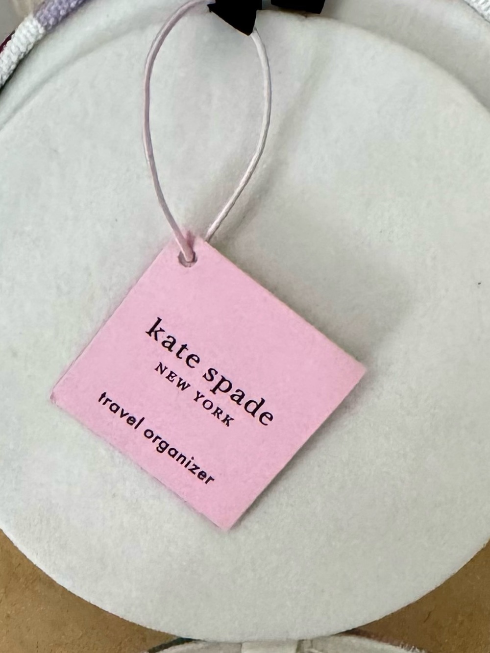 kate spade Pink Multi Floral Round Travel Jewelry Organizer NWT - Picture 10 of 10